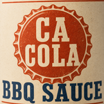 Close-up of the CA Cola bottle cap label detail